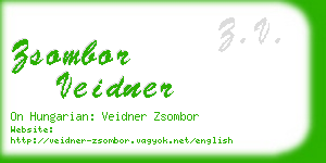 zsombor veidner business card